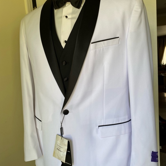 NWT 3 pieces formal fancy black tie event tuxedo for men - Picture 5 of 16